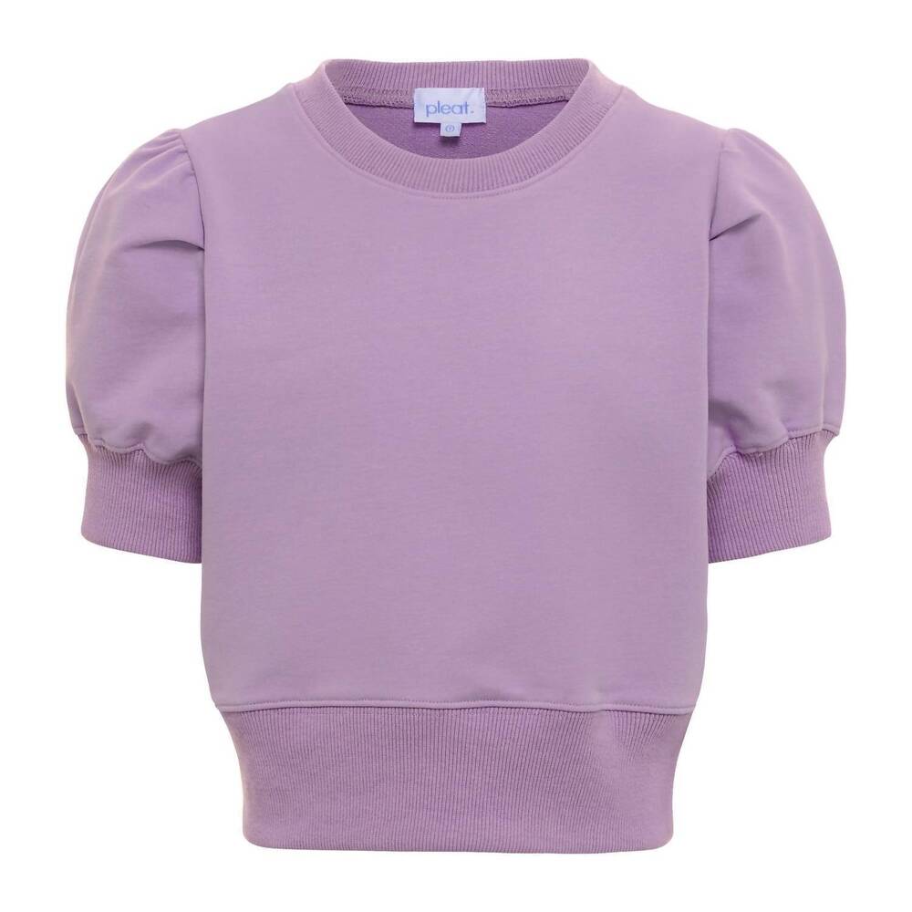 NEW PLEAT kids' riley sweatshirt in orchid